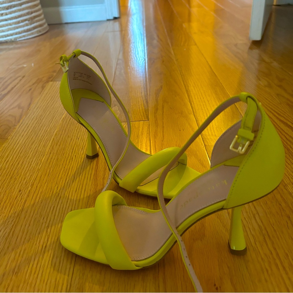 Kate spade bright neon pumps